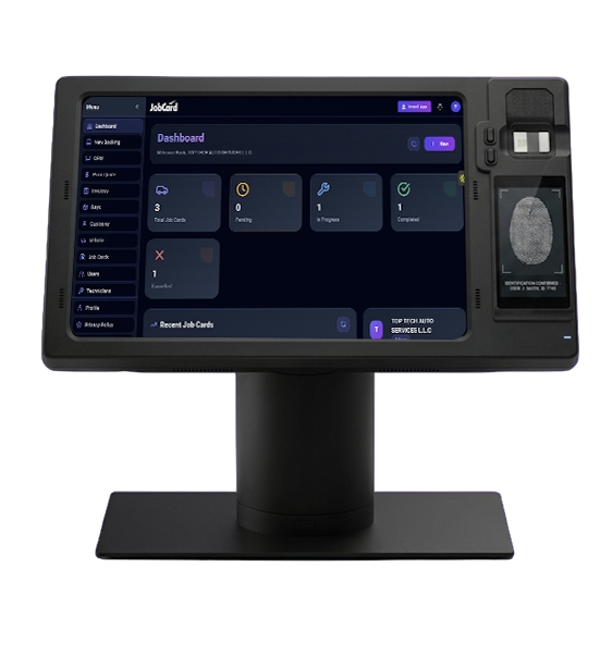 JobCard reception kiosk