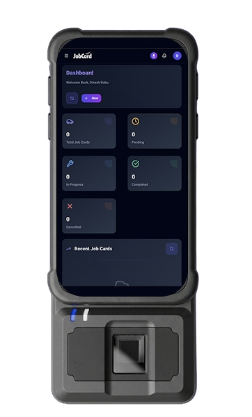 JobCard handheld device